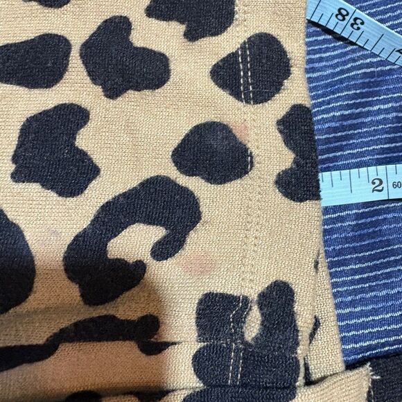 Sanctuary M Leopard Print Cardigan Women Open Front Pocket Boho Fall Layering - Picture 3 of 8
